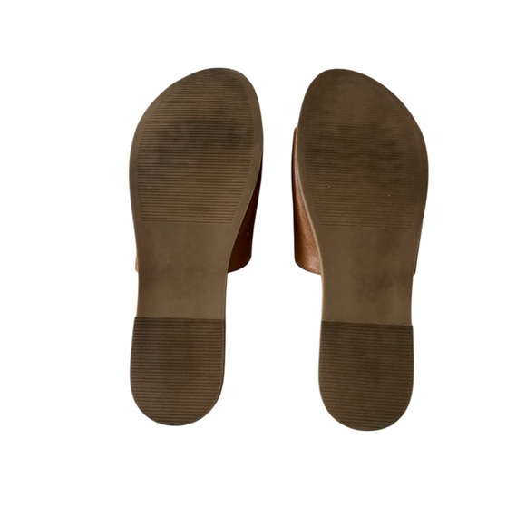 Steve Madden Tan Minimalist Slide Sandals - Picture 4 of 4